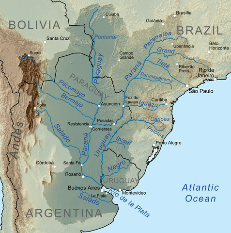 Paraguay River Basin South America LAC Geo